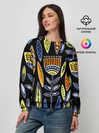Женский свитшот / вечные цветы фараона
