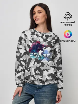Женский свитшот / Хэдшoт-CS:GO