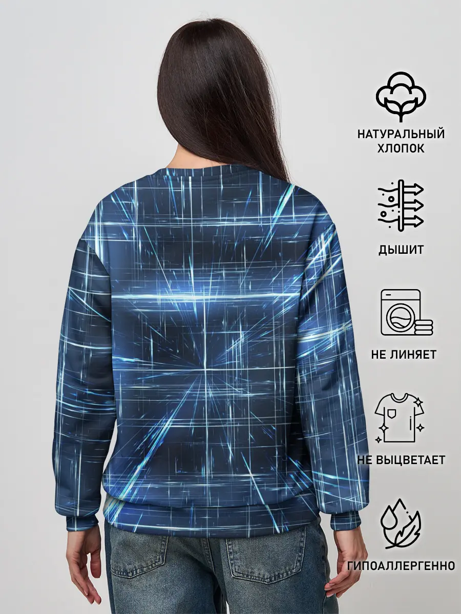 Женский свитшот / Линии неона