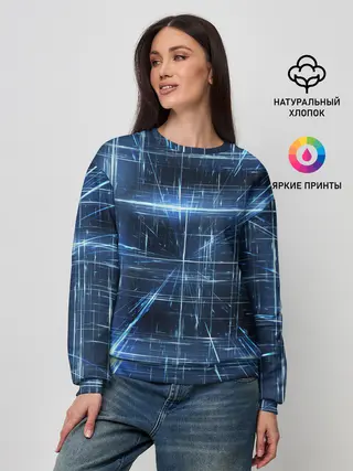 Женский свитшот / Линии неона