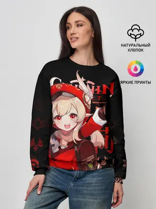 Женский свитшот / Кли, Genshin Impact