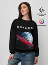Женский свитшот / Space X Zero gravity car