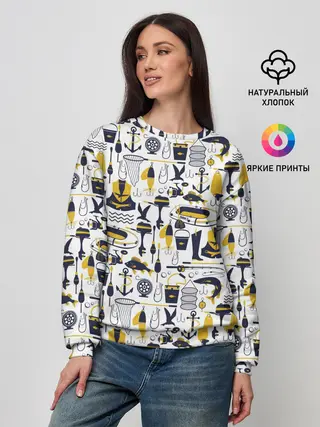 Женский свитшот / Рыбалка