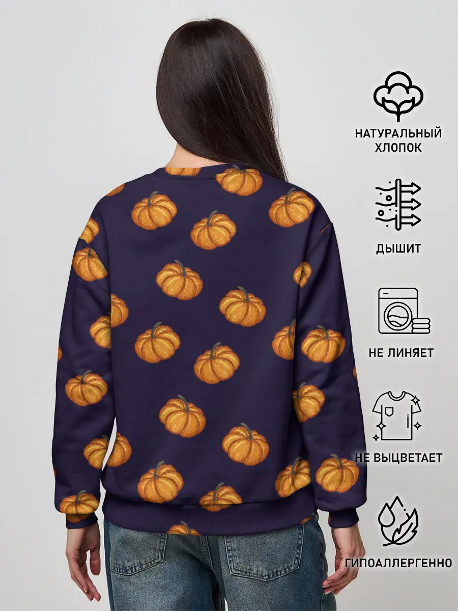 Женский свитшот / Тыквенный