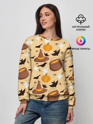 Женский свитшот / Хеллоуин у ведьмы