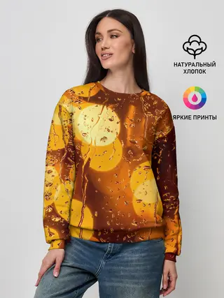 Женский свитшот / Дождик золотой