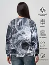 Женский свитшот / Графика дыма