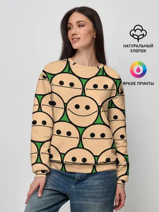 Женский свитшот / Cyanide & Happiness | Face Sure