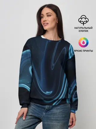 Женский свитшот / Космическая волна