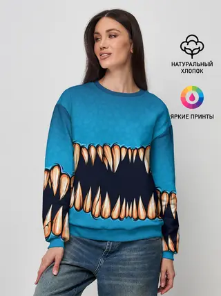 Женский свитшот / Зубастая коллекция