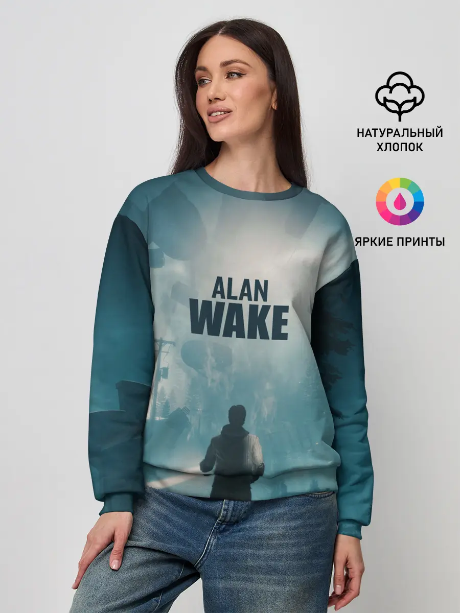 Женский свитшот / Алан Уэйк арт