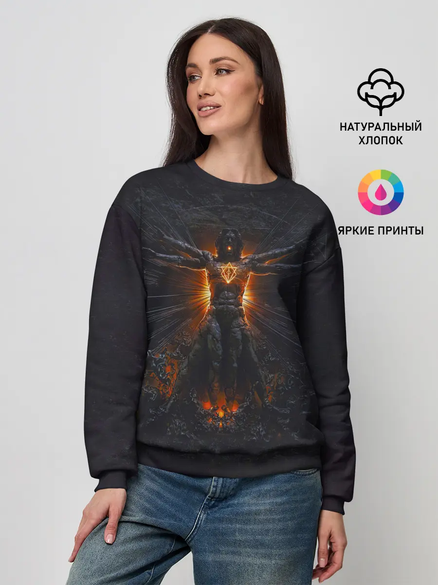 Женский свитшот / Clayman - In Flames