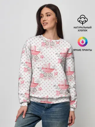 Женский свитшот / Детская коляска