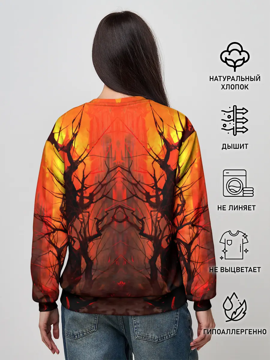 Женский свитшот / Колдунья со смычком