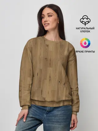 Женский свитшот / Камуфляж линолеум