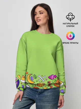 Женский свитшот / Halloween art