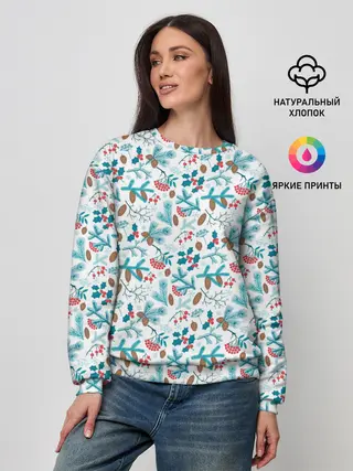 Женский свитшот / Морозная Зимняя Свежесть