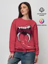 Женский свитшот / Пасть красного хищника