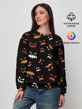 Женский свитшот / Разный тыквенсон