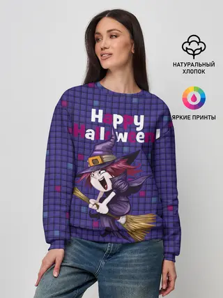 Женский свитшот / Ведьма летит на метле