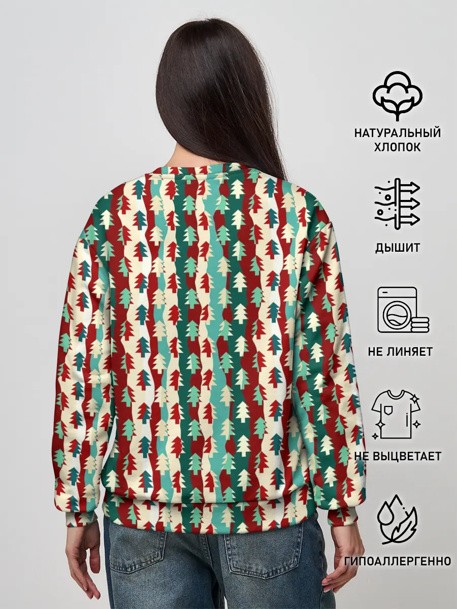 Женский свитшот / Маленькие Ёлочки