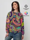 Женский свитшот / Яркий красочный узор