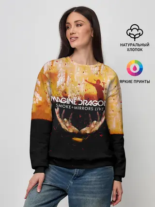 Женский свитшот / Smoke + Mirrors Live