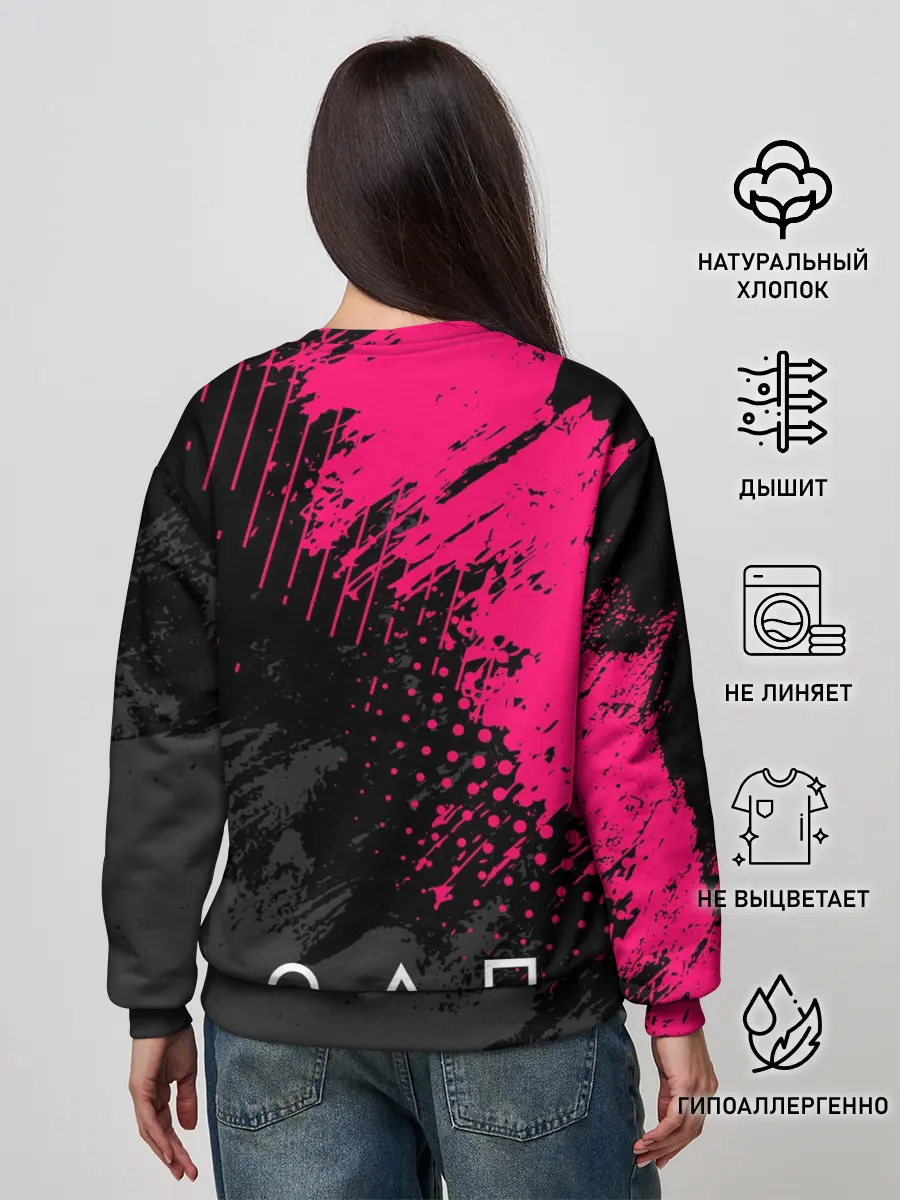 Женский свитшот / Игра в кальмара | Логотип из интро