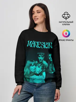 Женский свитшот / Maneskin. Fisheye Faces