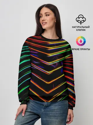 Женский свитшот / Неоновый угол