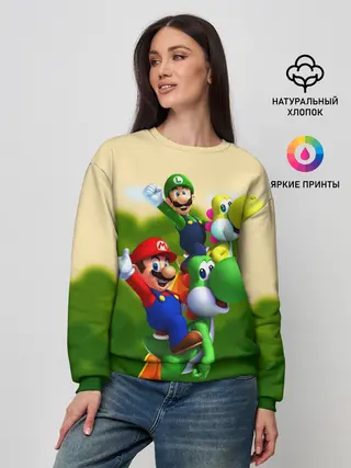 Женский свитшот / 3DMario