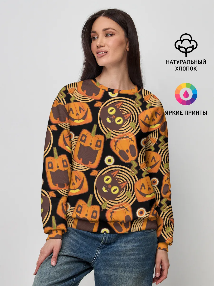 Женский свитшот / Patern Halloween 10