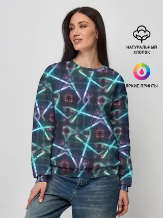 Женский свитшот / неоновый панк