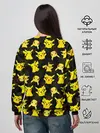 Женский свитшот / ПИКАЧУ ПАТТЕРН / PIKA PIKACHU /