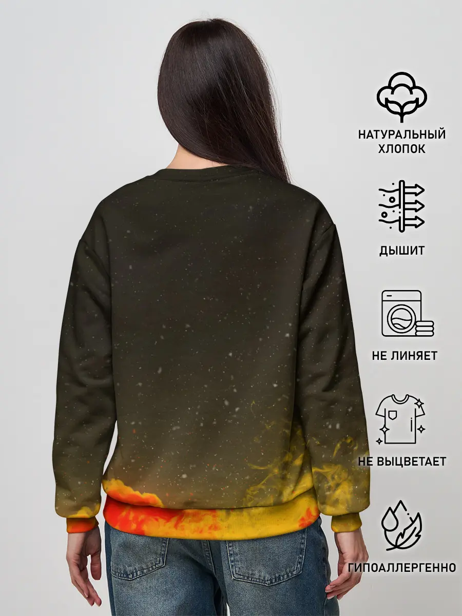 Женский свитшот / Children of Bodom | Skeleton on a horse