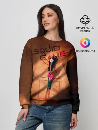 Женский свитшот / Squid Game Игра в кальмара корейский сериал