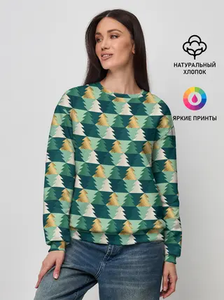 Женский свитшот / Ёлочный Дизайн