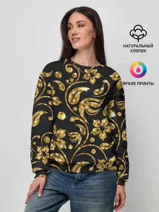 Женский свитшот / Золотой Орнамент