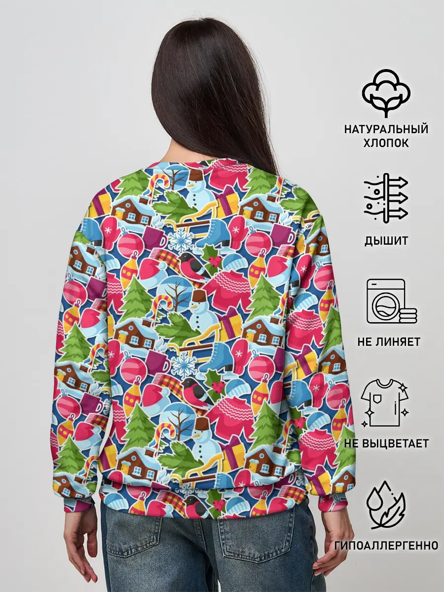 Женский свитшот / С Рождеством и Новым Годом!