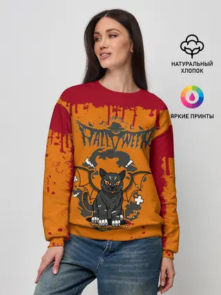 Женский свитшот / ЛЕТУЧАЯ КОТОМЫШЬ | ХЭЛЛОУИН
