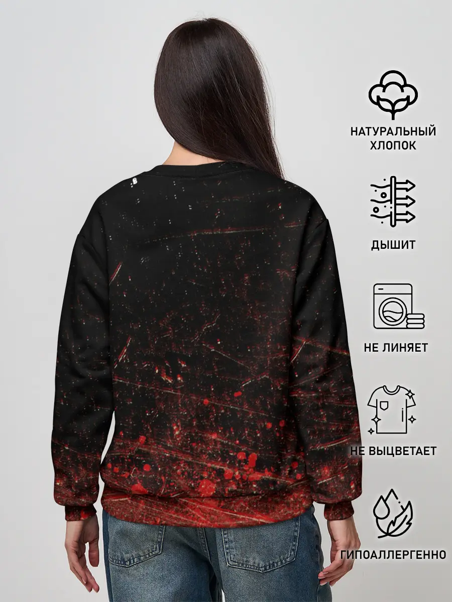 Женский свитшот / Слипкнот Гранж | Slipknot Grunge