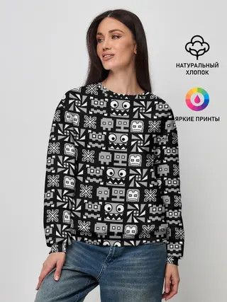 Женский свитшот / Geometry Dash | Cubes