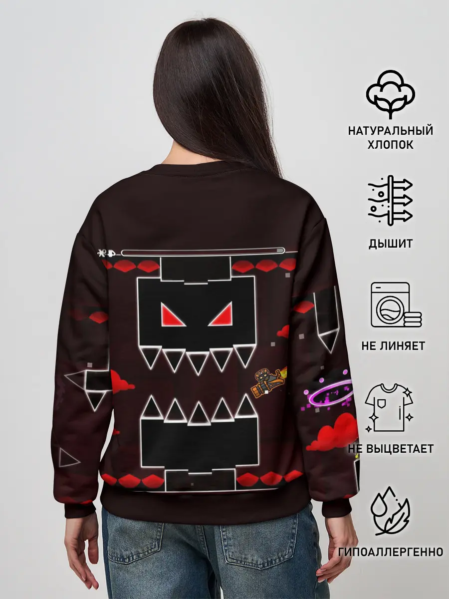 Женский свитшот / Geometry Dash game