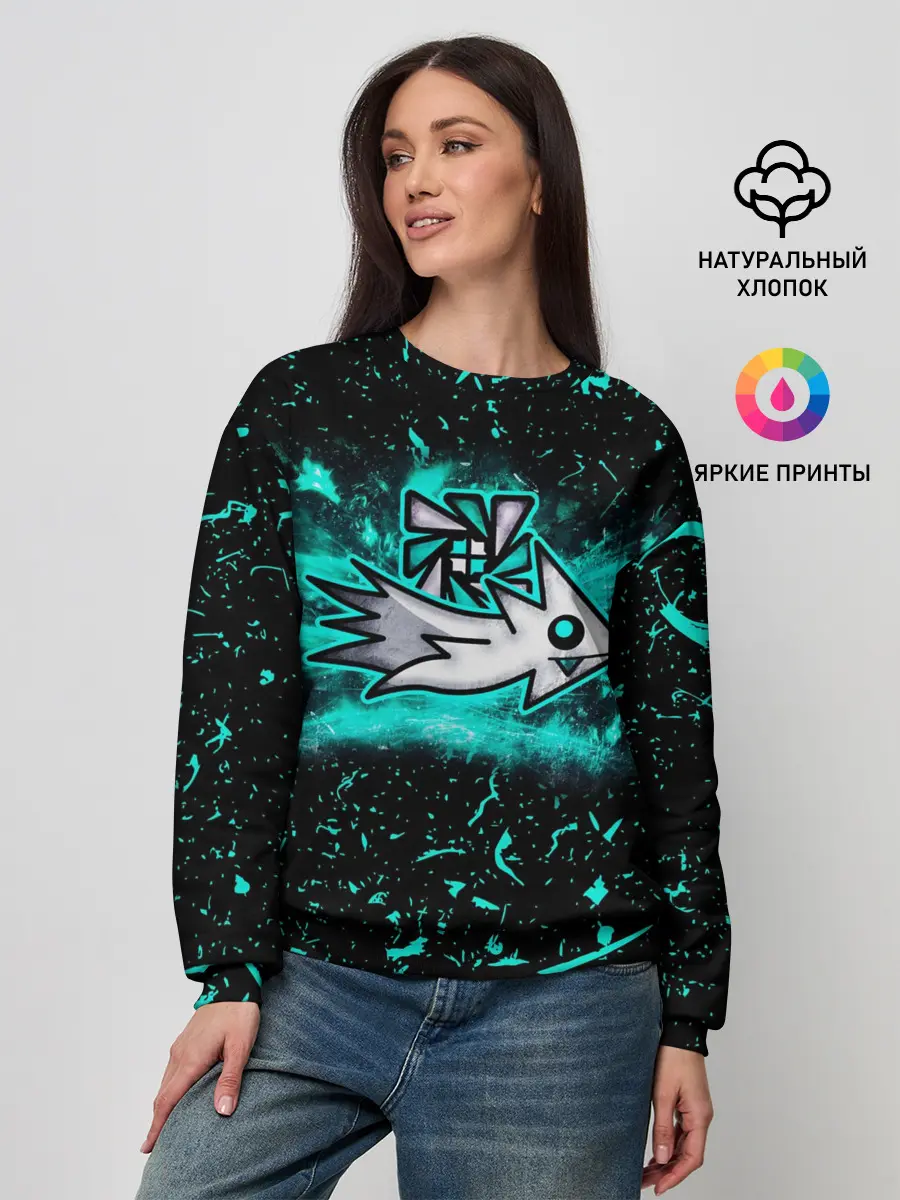 Женский свитшот / Geometry Dash скин