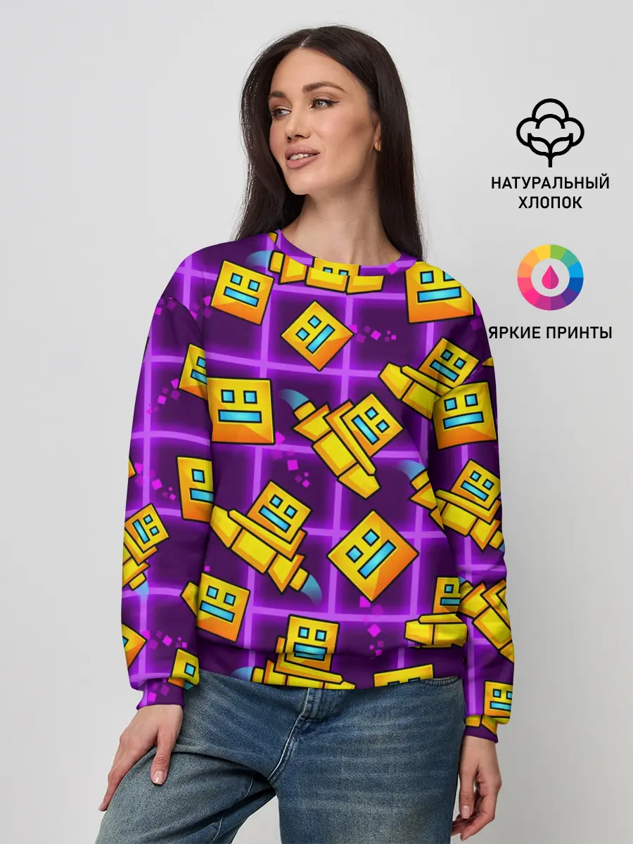 Женский свитшот / GEOMETRY DASH SPACE