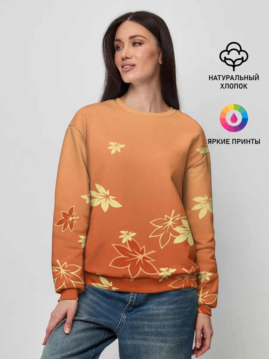 Женский свитшот / КАДЗУХА | KAZUHA | КРАСНЫЙ КЛЕН