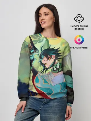 Женский свитшот / Xiao | Сяо | Genshin Impact