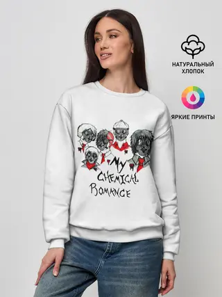Женский свитшот / Группа My Chemical Romance в противогазах
