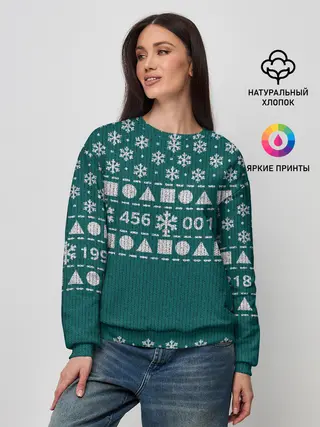 Женский свитшот / Орнамент Ojingeo geim