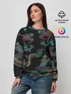 Женский свитшот / Цветные драконы